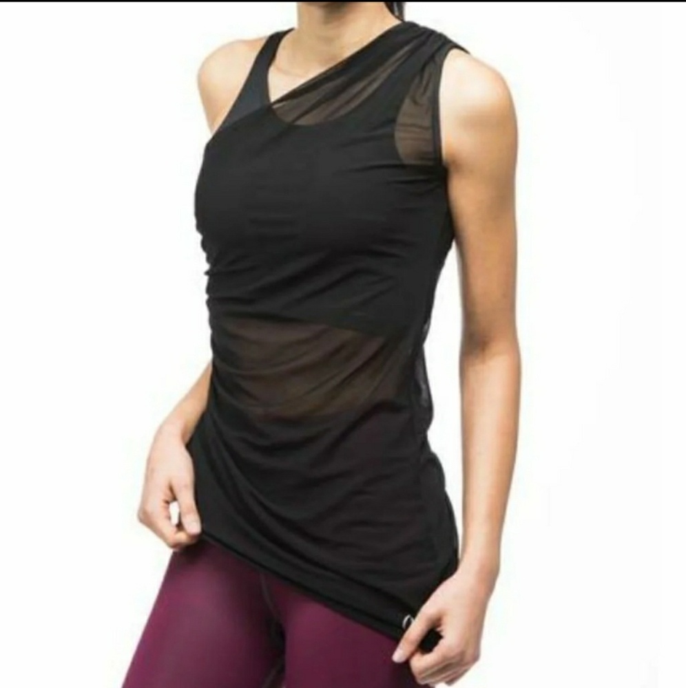 Mira  Rae Anva Mesh Pullover Athletic Beach Med